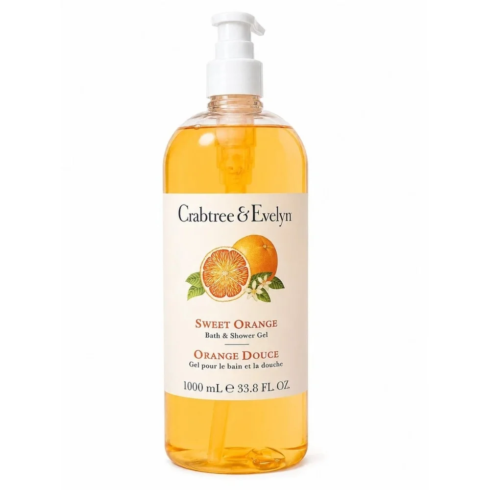 JUMBO Crabtree & Evelyn Sweet Orange Shower Gel Body Wash 33.8oz Family Size